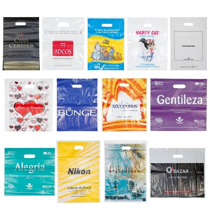 SACOLAS PLÁSTICAS ALÇA VAZADA SACOLAS PLÁSTICAS ALÇA VAZADA